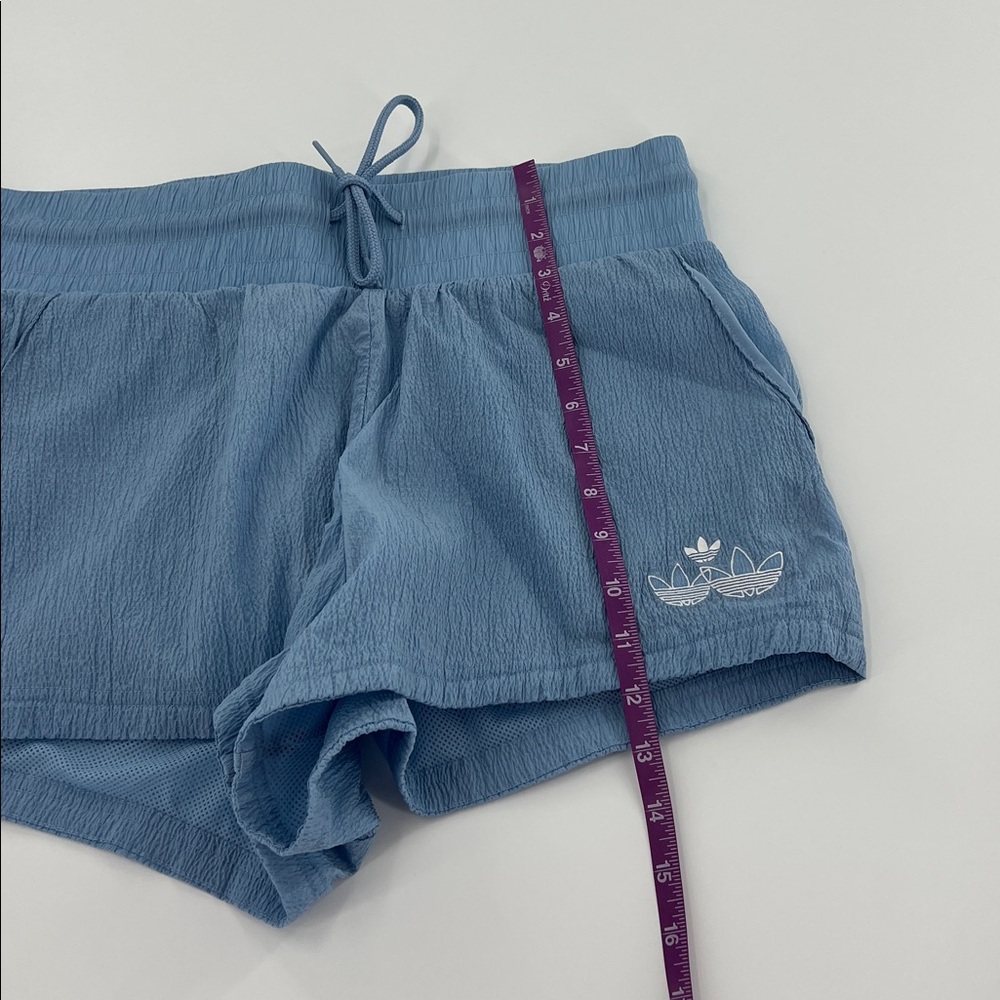 Adidas active Light Blue Disrupted Shorts workout casual gym - Picture 7 of 9